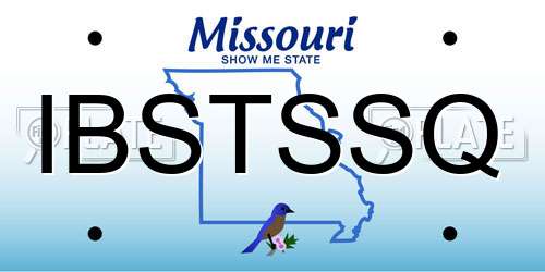 IBSTSSQ Missouri License Plate