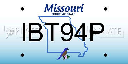 IBT94P Missouri License Plate