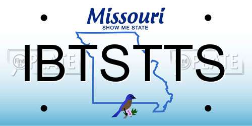 IBTSTTS Missouri License Plate