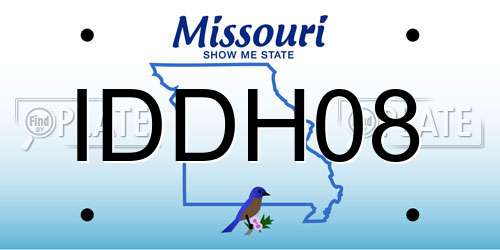 IDDH08 Missouri License Plate