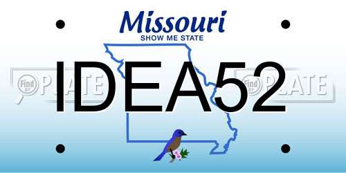 IDEA52 Missouri License Plate