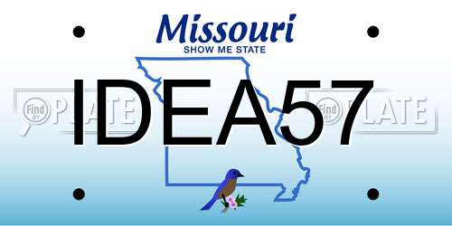 IDEA57 Missouri License Plate