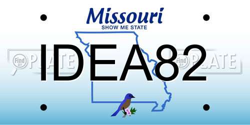 IDEA82 Missouri License Plate