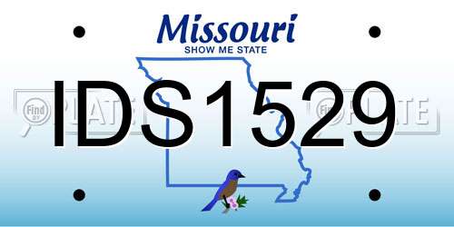 IDS1529 Missouri License Plate