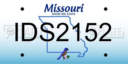 IDS2152 Missouri License Plate