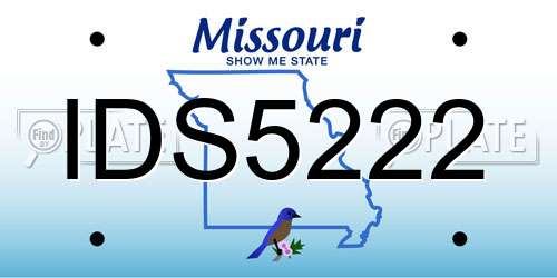 IDS5222 Missouri License Plate