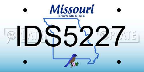 IDS5227 Missouri License Plate