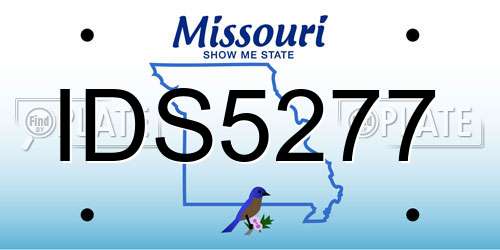 IDS5277 Missouri License Plate