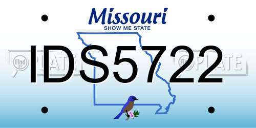 IDS5722 Missouri License Plate