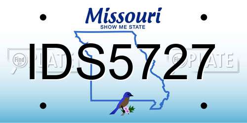 IDS5727 Missouri License Plate