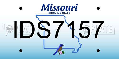 IDS7157 Missouri License Plate