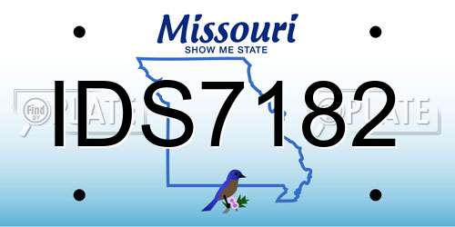 IDS7182 Missouri License Plate