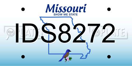 IDS8272 Missouri License Plate