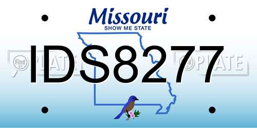 IDS8277 Missouri License Plate