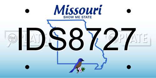 IDS8727 Missouri License Plate