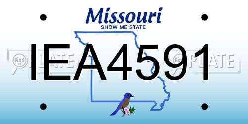 IEA4591 Missouri License Plate