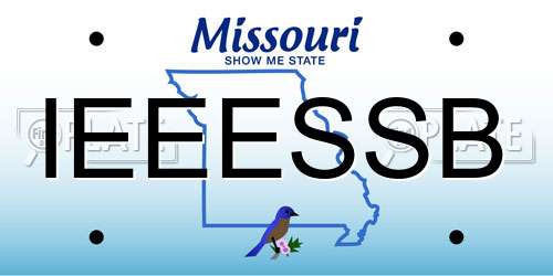 IEEESSB Missouri License Plate