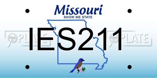 IES211 Missouri License Plate