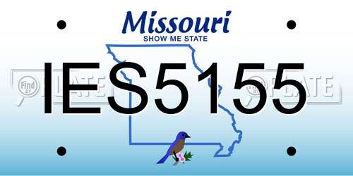 IES5155 Missouri License Plate