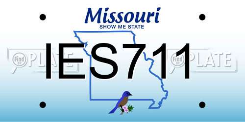 IES711 Missouri License Plate