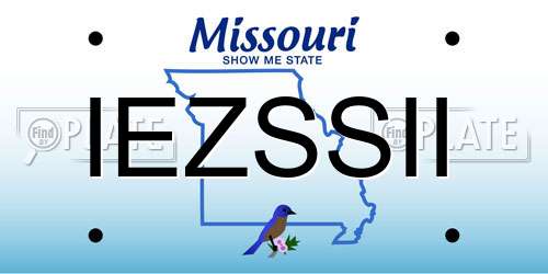 IEZSSII Missouri License Plate