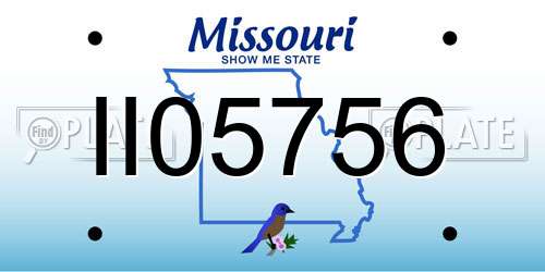 II05756 Missouri License Plate