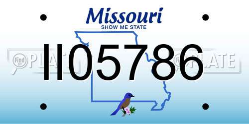 II05786 Missouri License Plate