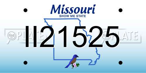 II21525 Missouri License Plate