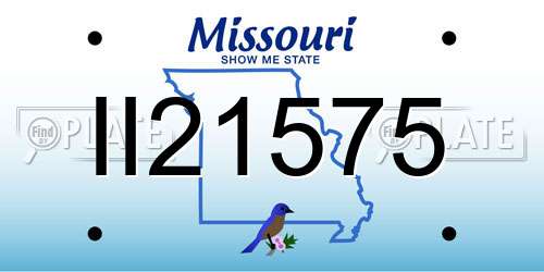 II21575 Missouri License Plate