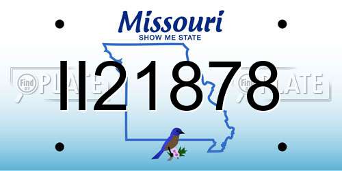II21878 Missouri License Plate
