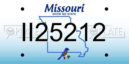 II25212 Missouri License Plate