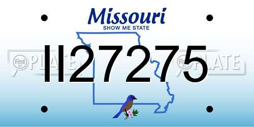 II27275 Missouri License Plate