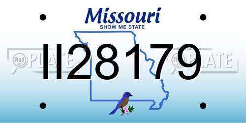 II28179 Missouri License Plate