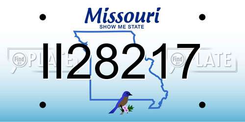II28217 Missouri License Plate
