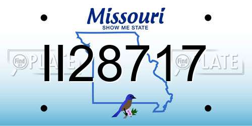 II28717 Missouri License Plate