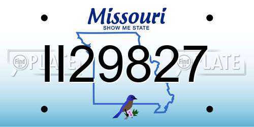 II29827 Missouri License Plate