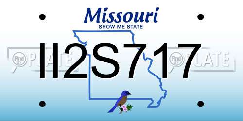 II2S717 Missouri License Plate