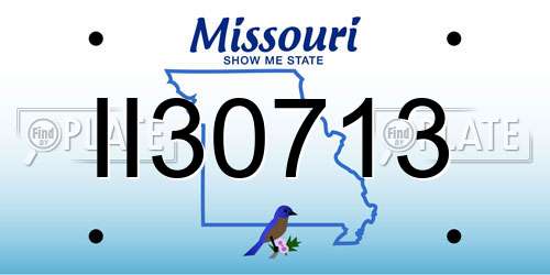 II30713 Missouri License Plate