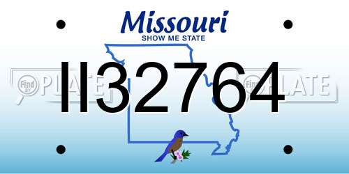 II32764 Missouri License Plate