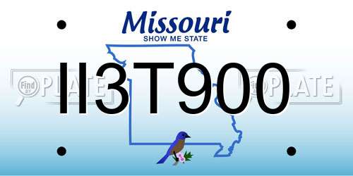II3T900 Missouri License Plate