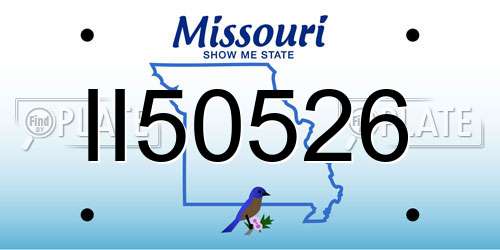 II50526 Missouri License Plate