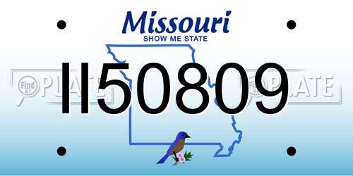 II50809 Missouri License Plate