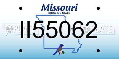 II55062 Missouri License Plate