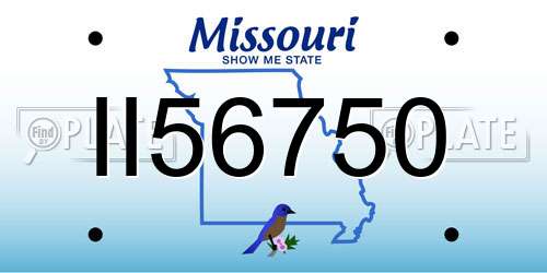 II56750 Missouri License Plate