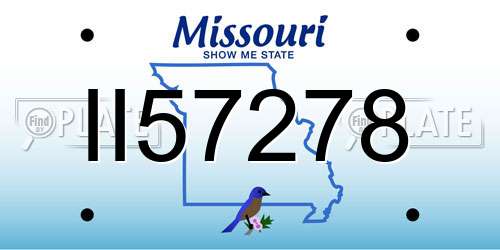 II57278 Missouri License Plate