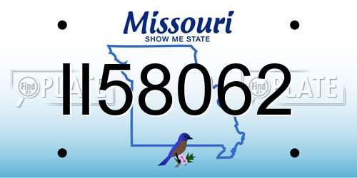 II58062 Missouri License Plate