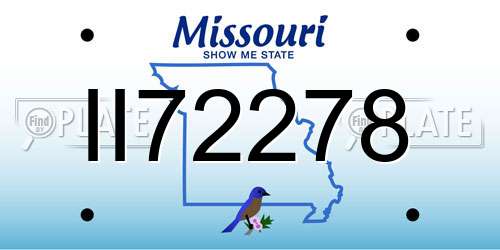II72278 Missouri License Plate