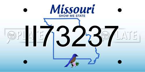 II73237 Missouri License Plate