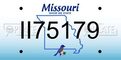 II75179 Missouri License Plate