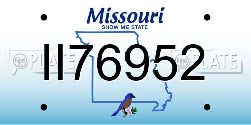 II76952 Missouri License Plate